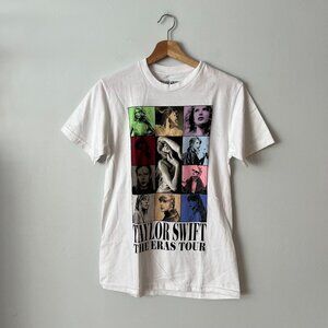 Taylor Swift The Eras Tour 2023-24 White T-Shirt Official Merch Women's Size XS